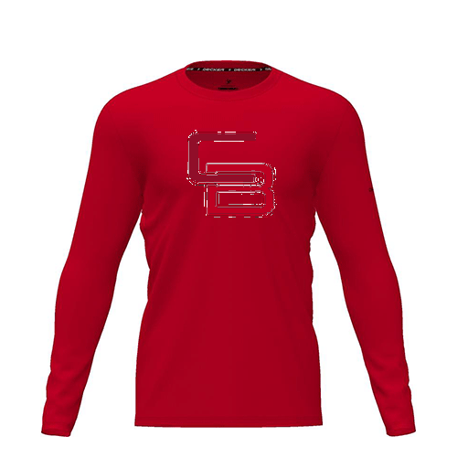 [CUS-DRIF-TEES-PER-CNK-LSL-RED-YXS-LOGO1] Dri Fit Performance T-Shirt (Youth XS, Red, Logo 1, Long Sleeve)