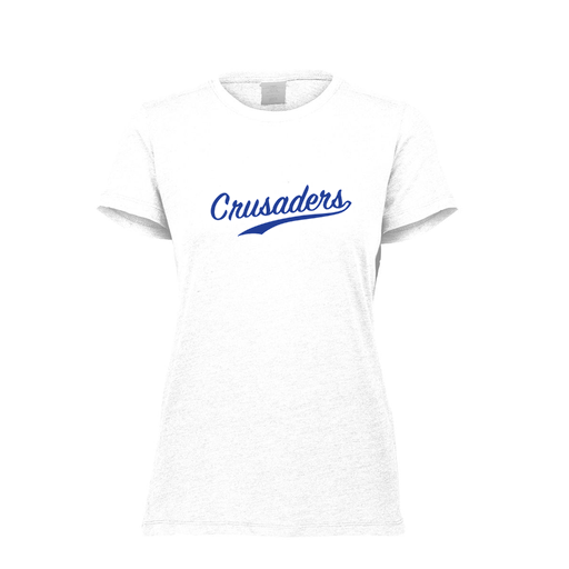 [FTSCUBWH-FAXS-LOGO2] Decker Women's Tri-Blend T-Shirt - Short Sleeve (Female Adult XS, White, Logo 2)