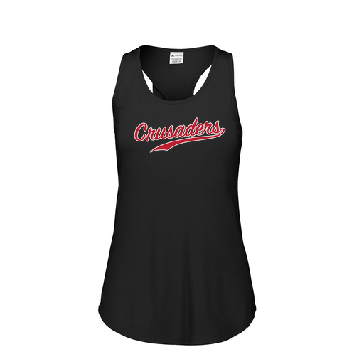 [FT0TUBBK-FAS-LOGO3] Ladies Tri Blend Tank Top (Female Adult S, Black, Logo 3)