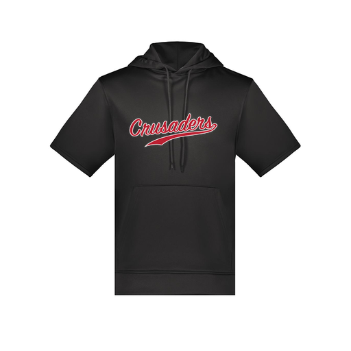 [6871.080.S-LOGO3] Men's Dri Fit Short Sleeve Hoodie (Adult S, Black, Logo 3)