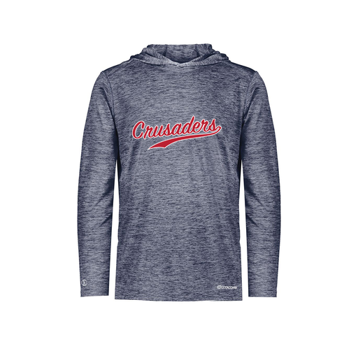 [FOLHCGNV-AS-LOGO3] Men's Charge Hoodie (Adult S, Navy, Logo 3)