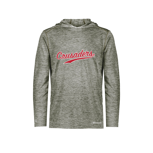 [FOLHCGGY-AS-LOGO3] Decker Men's Charge Hoodie (Adult S, Gray, Logo 3)