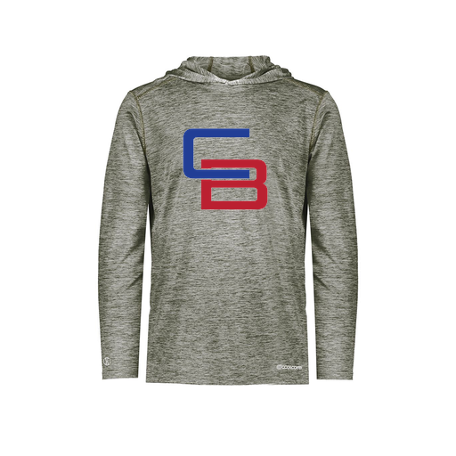 [FOLHCGGY-YS-LOGO1] Decker Youth Charge Hoodie (Youth S, Gray, Logo 1)