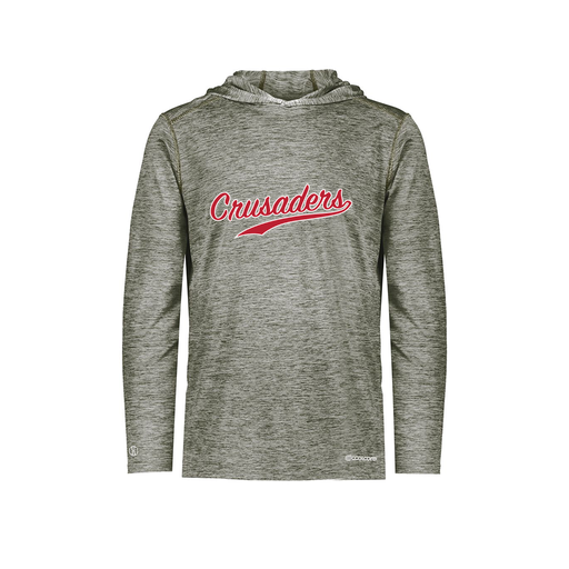 [FOLHCGGY-YS-LOGO3] Decker Youth Charge Hoodie (Youth S, Gray, Logo 3)