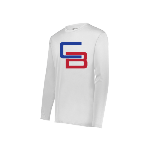[222822.005.XS-LOGO1] Men's LS Smooth Sport Shirt (Adult XS, White, Logo 1)