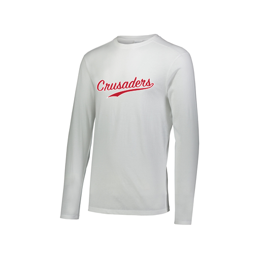 [3075.005.XS-LOGO3] Men's LS Ultra-blend T-Shirt (Adult XS, White, Logo 3)