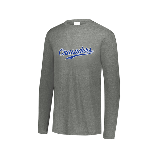 [FTLCUBGY-AXS-LOGO2] Men's LS Ultra-blend T-Shirt (Adult XS, Gray, Logo 2)