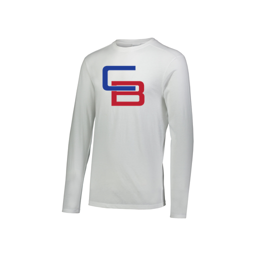 [3076.005.S-LOGO1] Youth LS Ultra-blend T-Shirt (Youth S, White, Logo 1)